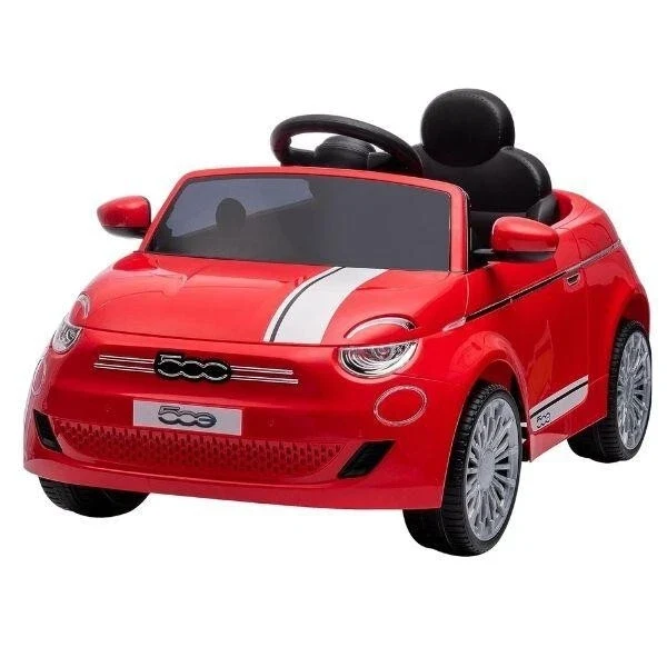 Auto Elettrica per Bambini Fiat 500 Rossa - Batteria ricaricabile 12V - anche