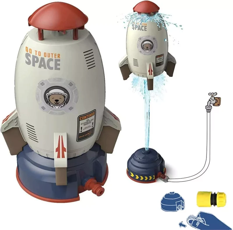 Razzo Alimentato dall'acqua Sprinkler spray Giochi per Bambini con Irrigatore