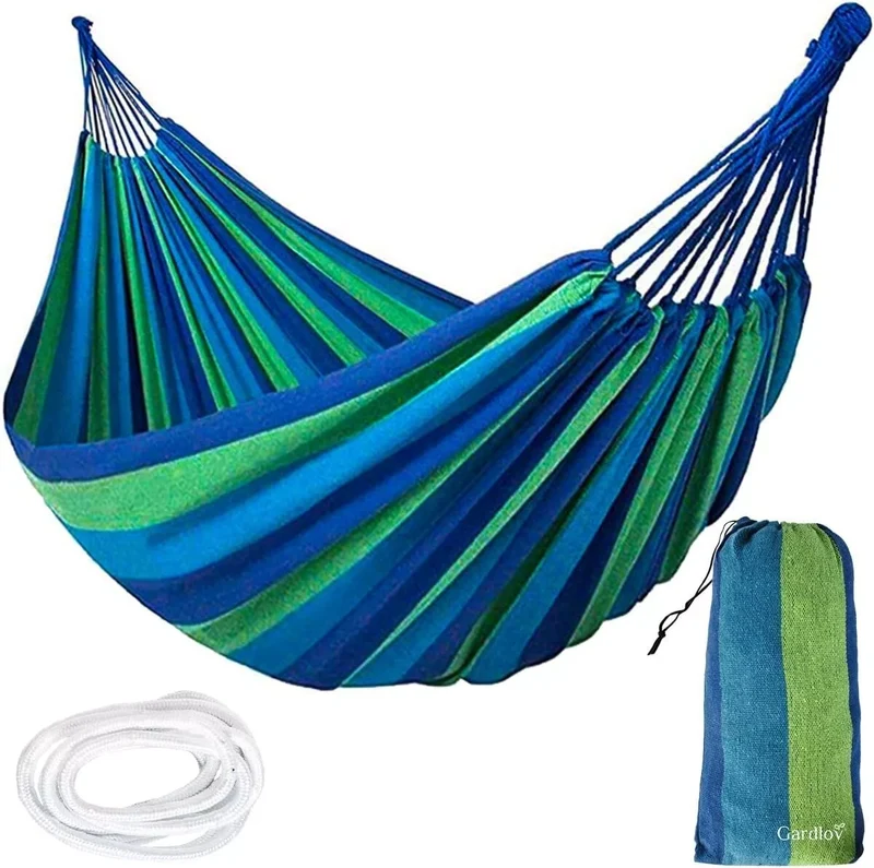 Amaca da giardino per 2 persone portata 150 kg misura 190x 160 cm