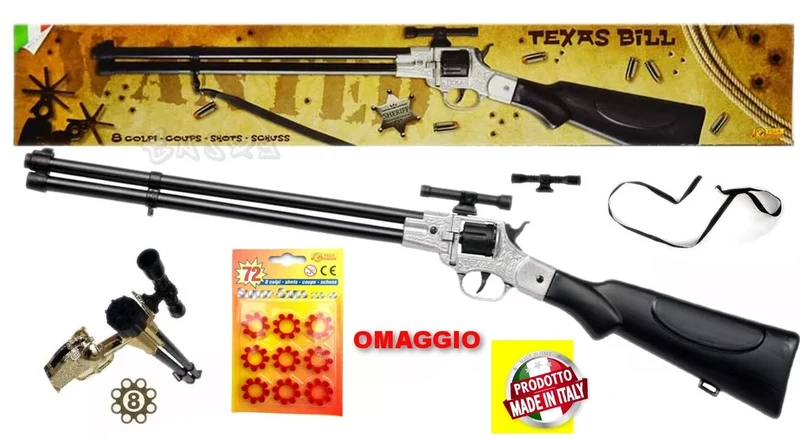 Fucile villa texas 8 colpi carabina in metallo e plastica