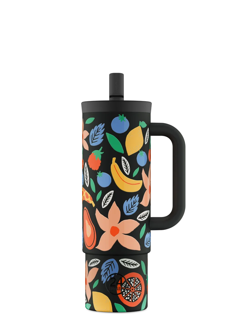 Straw Cup | Tropical Noir - 800 ml