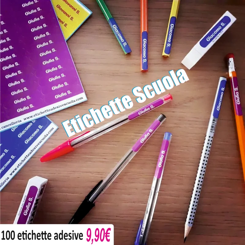 100 Etichette Scuola