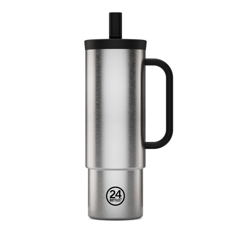 Straw Cup | Brushed Steel - 800 ml