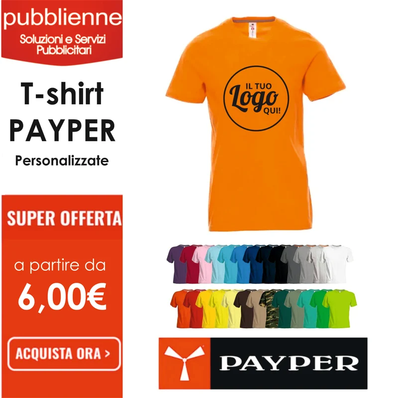 T-Shirt PAYPER - SUNSET Uomo e Donna