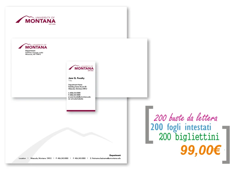 Buste da lettera + carta intestata e bigliettini