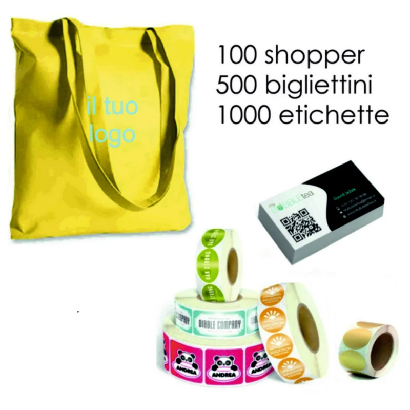 100 shopper, 500 bigliettini, 1000 bollini