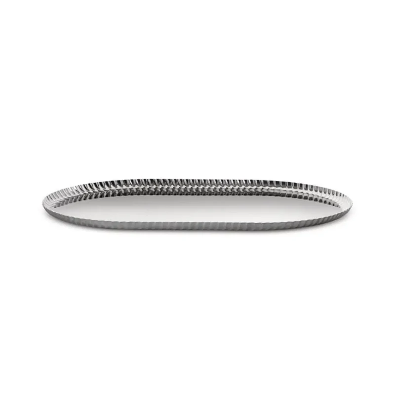 Pleats – Vassoio di design in acciaio inox Alessi