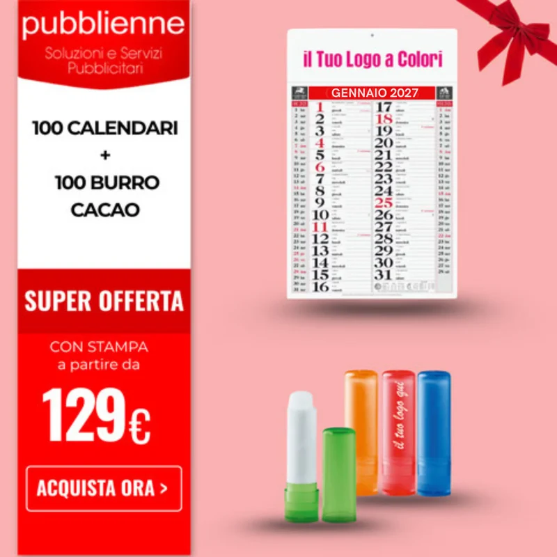 100 Calendari Olandesi + 100 Burro Cacao