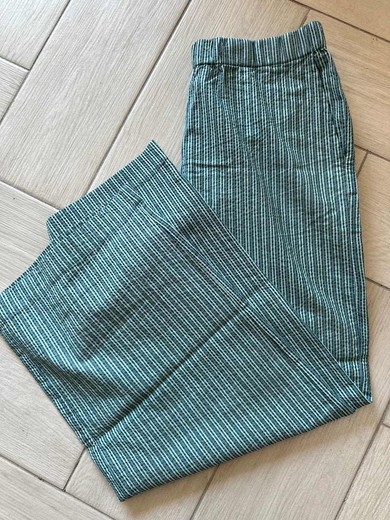 Pantaloni Striped - Blu