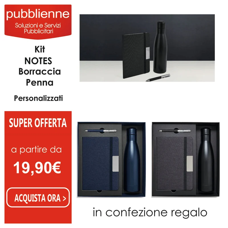 Kit Notes - Borraccia - Penna 2201 PILIO