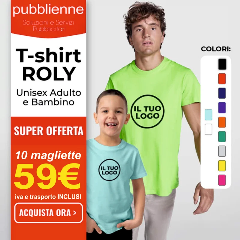 10 magliette 59€ tutto incluso