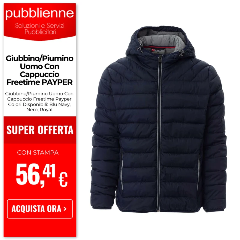 Giubbino/Piumino Uomo Con Cappuccio Freetime PAYPER