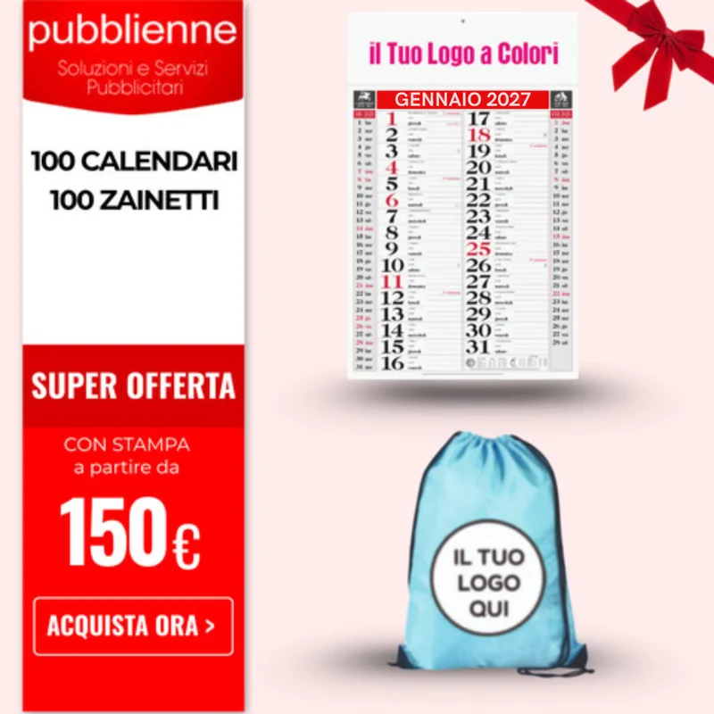 100 Calendari + 100 Zainetti