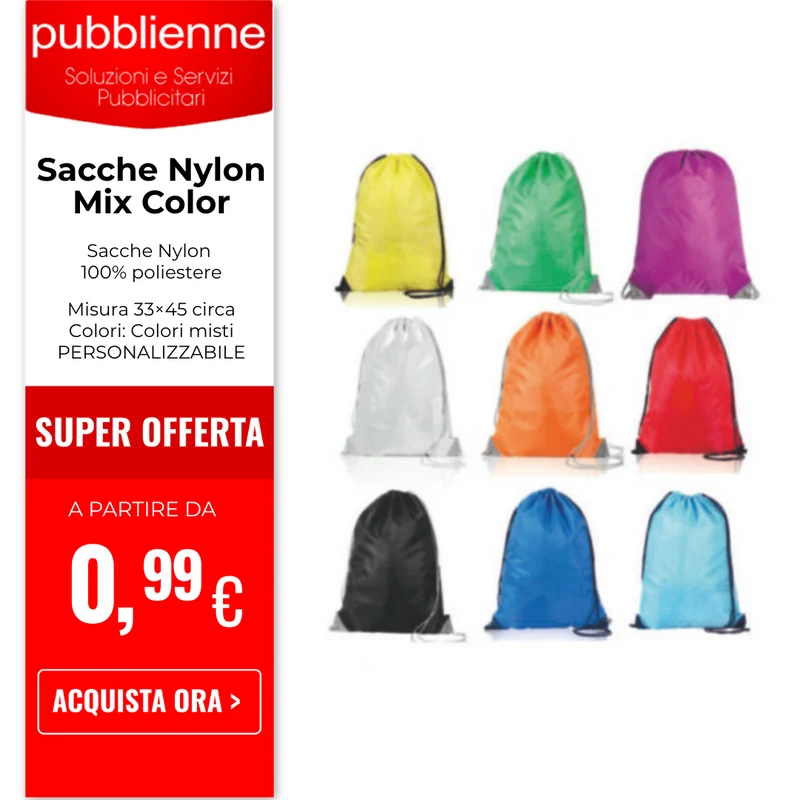 Sacche Nylon Mix Color