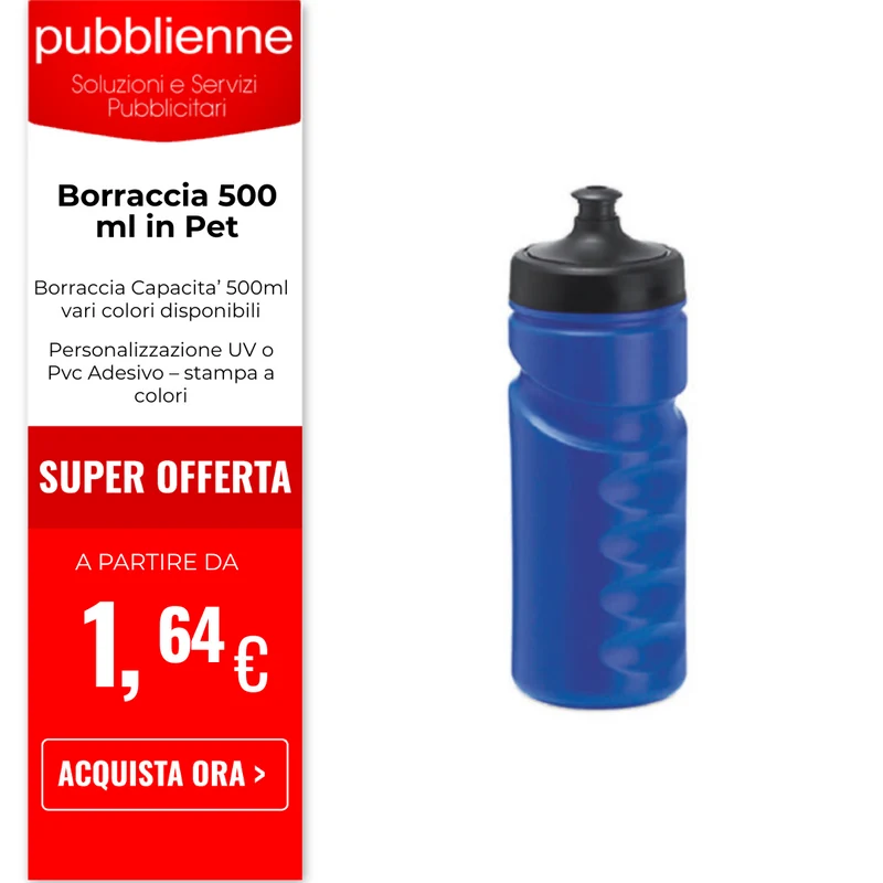 Borraccia 500 ml in Pet