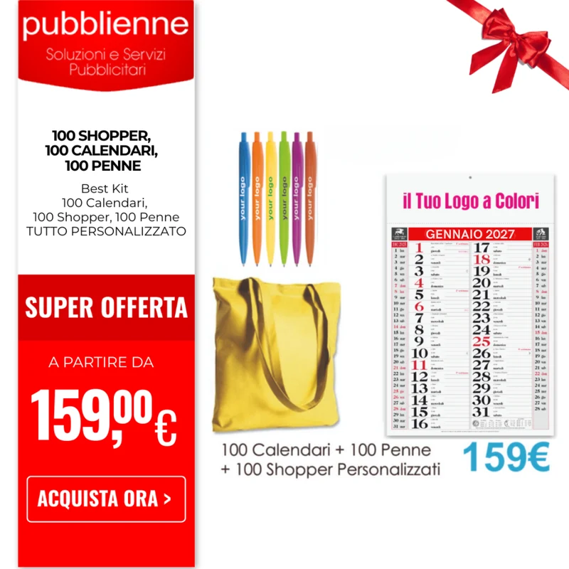 100 Shopper, 100 Calendari, 100 Penne