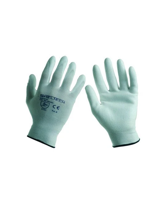 guanto nylon/poliuretano bianco guanti