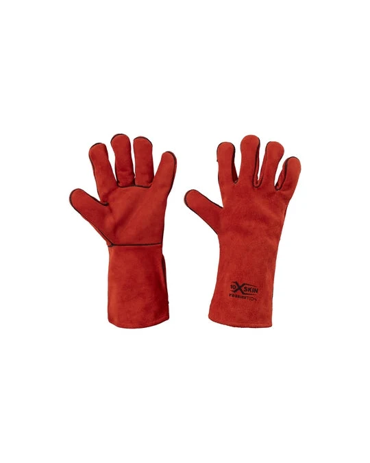 Guanto anticalore saldatore, pelle crosta, tutto foderato, cuciture Kevlar ® X-Glove xglove x glove guanti X-SKIN