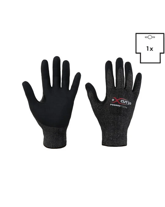 Guanto Taglio D (HPPE-Acciaio-Vetro) / nitrile micro foam traspirante X-Glove xglove x glove guanti X-CUT