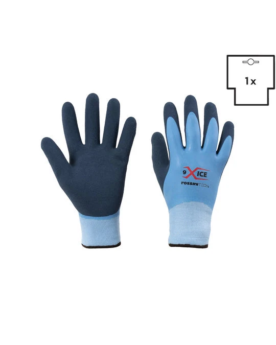 Guanto poliestere + acrilico / lattice naturale doppia spalmatura X-Glove xglove x glove guanti X-ICE