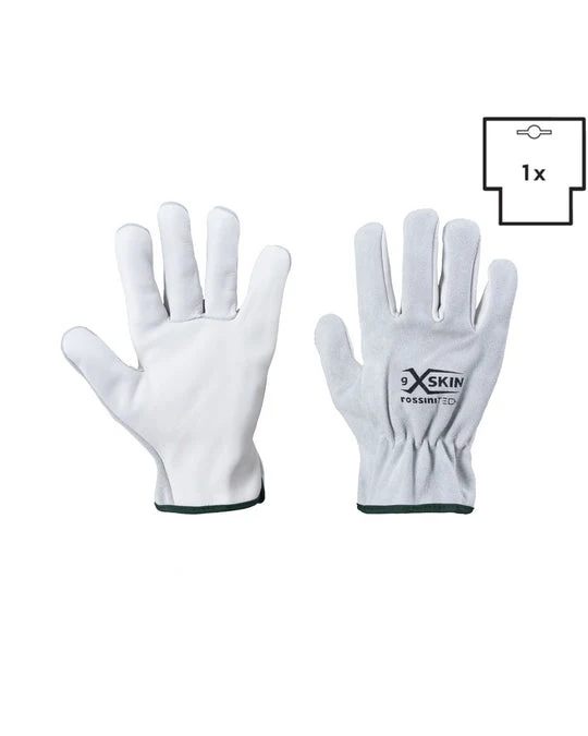 Guanto pelle di bovino palmo fiore / dorso crosta X-Glove xglove x glove guanti X-SKIN