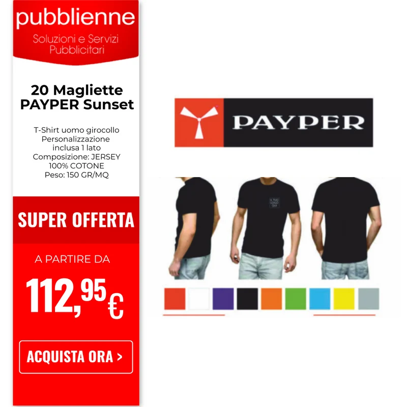 20 Magliette PAYPER Sunset
