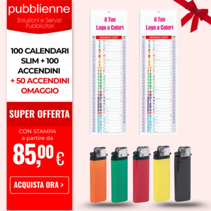 100 Slim + 100 Accendini + 50 Accendini omaggio
