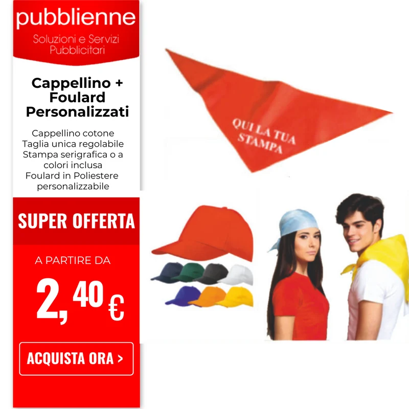 Cappellino + Foulard Personalizzati