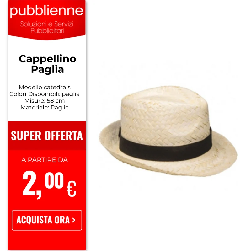Cappellino Paglia