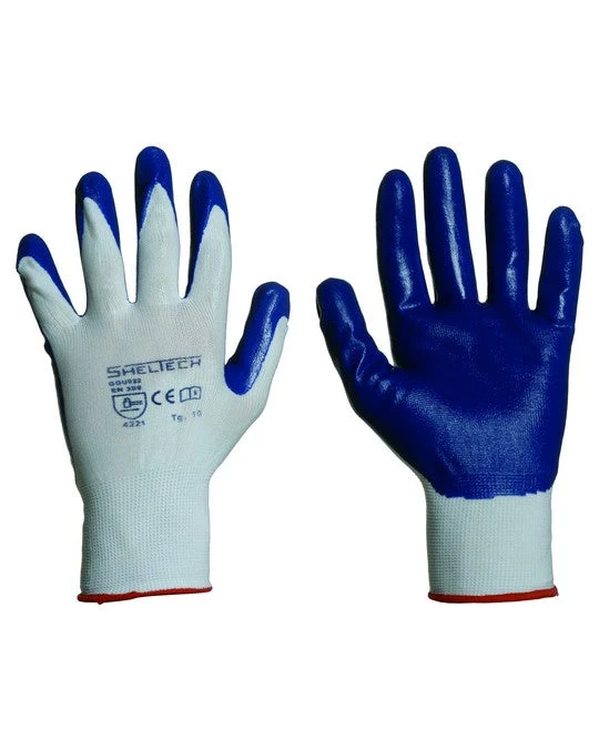 guanto nylon bianco/nitrile royal guanti