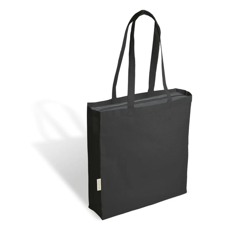 1110 Lorena Black - Borsa Shopping In Canvas Dimensioni: cm 36x52x16