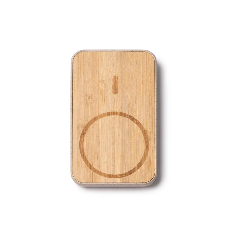 6107 Oregor - Power Bank in Bamboo E Fibra Di Frumento
