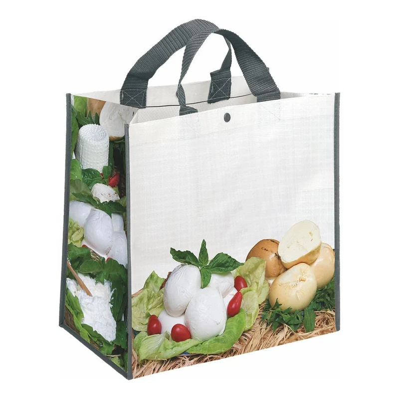 0973 Mileko -Borsa Shopping Formaggi Dimensioni cm.35x35x22