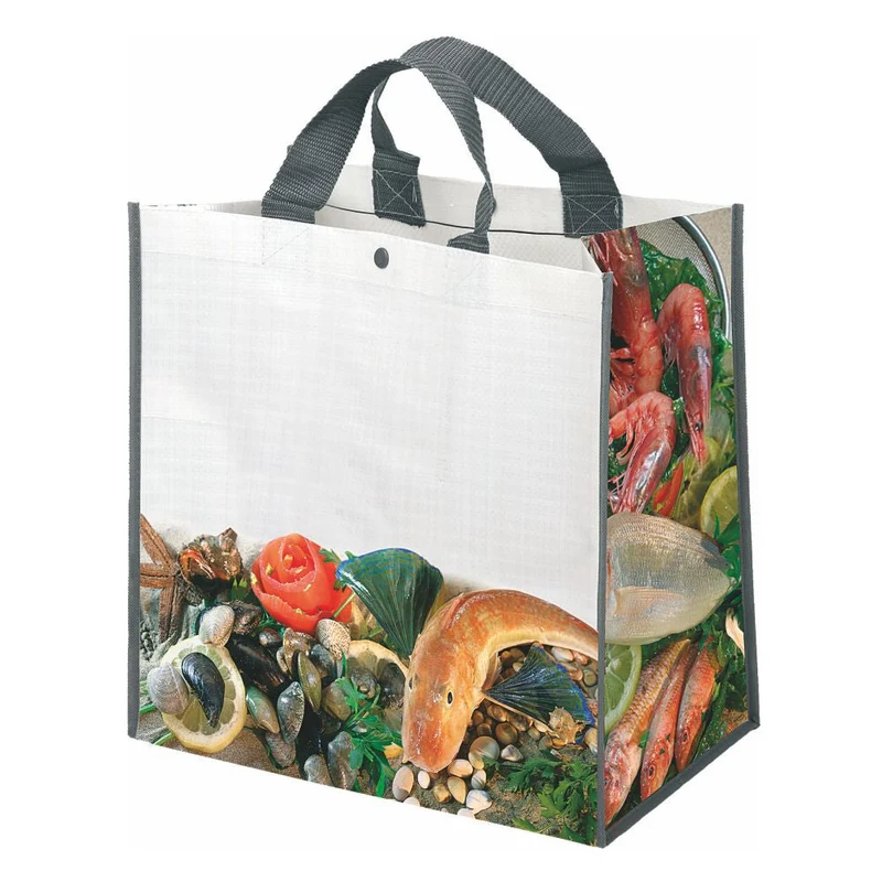 0966 Psarl - Borsa Shopping Pesce Dimensioni cm.35x35x22