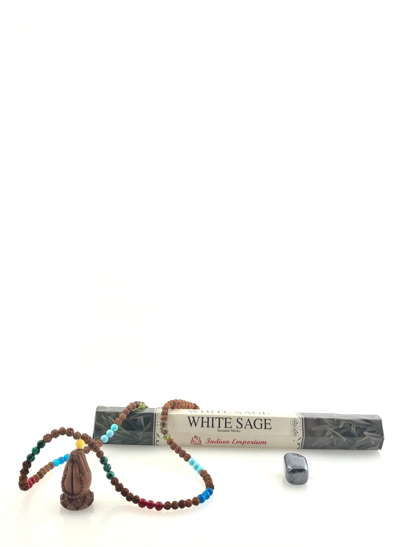 Set Mala tibetano, Pietra burattata e Incenso