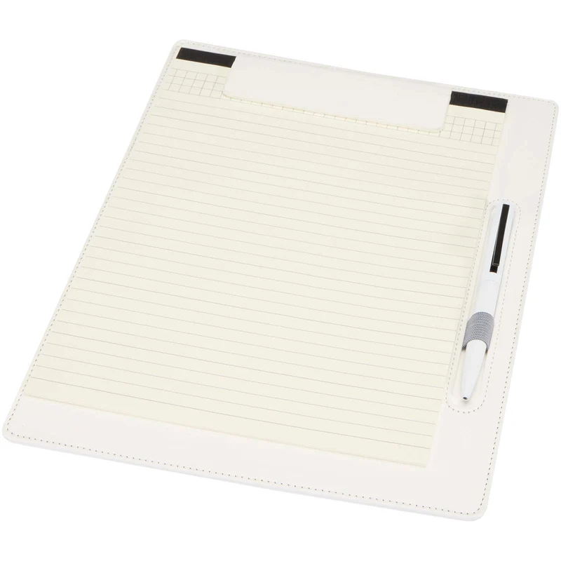 Portablocco formato A4 con chiusura magnetica e penna a sfera in materiale riciclato certificato RCS (inchiostro nero) Clast