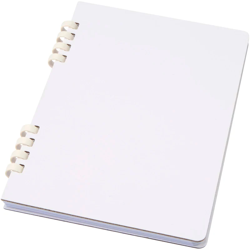 Blocco note a spirale formato A5 con copertina rigida in materiale riciclato certificato RCS Fil