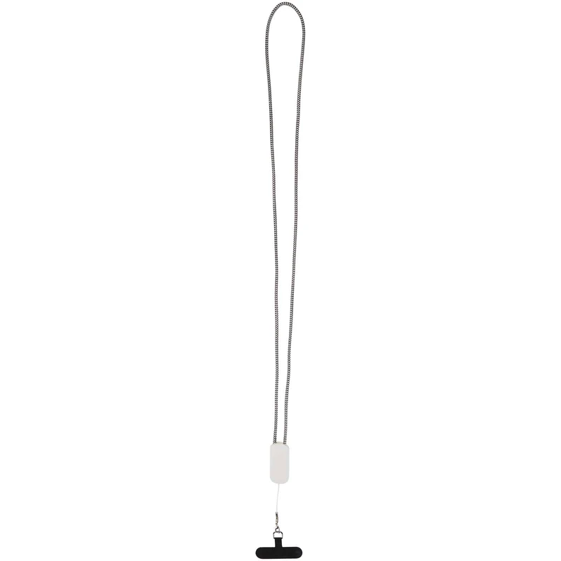 Lanyard per smartphone in plastica riciclata con cavo integrato 5-in-1 da 27 W Anser