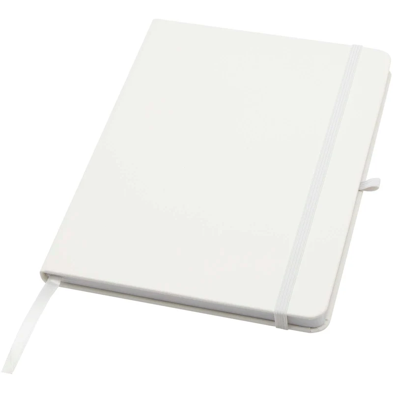 Blocco note formato A5 con copertina rigida in materiale riciclato e pagine a righe Teak
