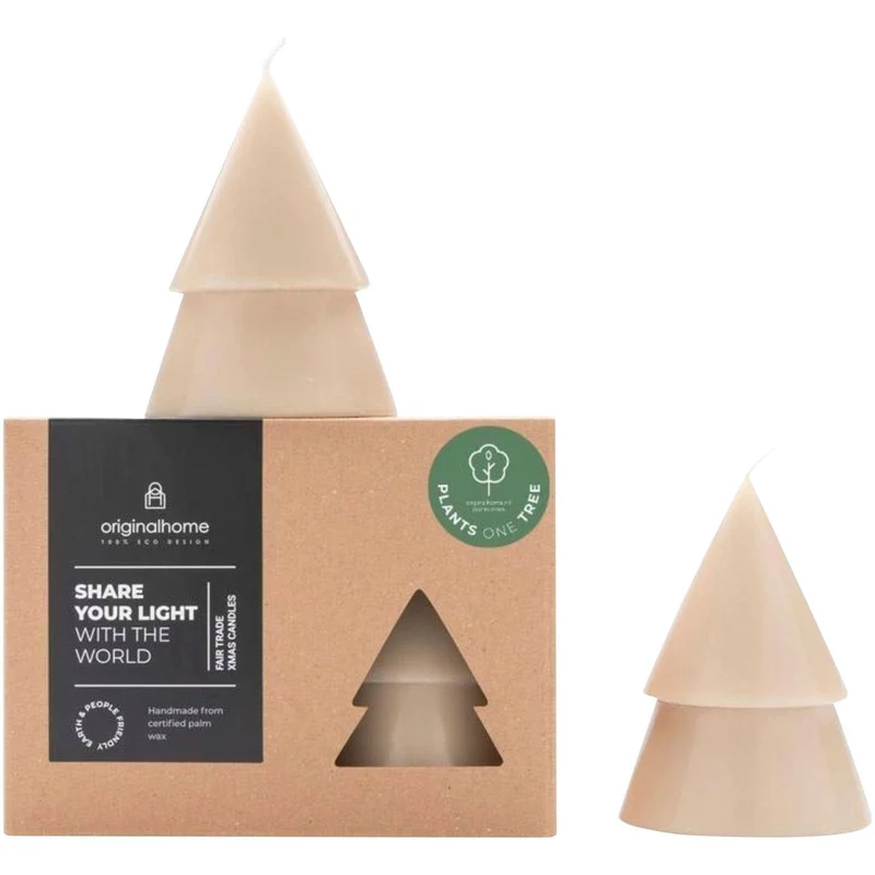 Set di due Candele a forma di albero di Natale - formato medio Originalhome