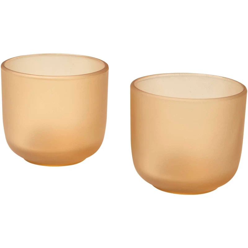 Set di 2 bicchieri in vetro con finitura opaca da 200 ml Male