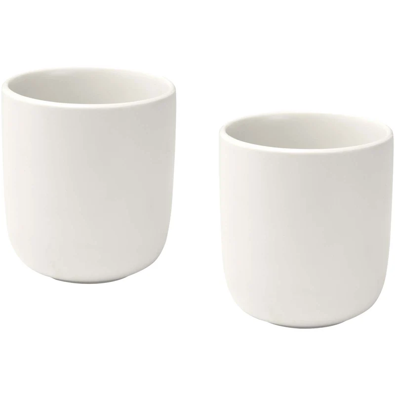 Set di 2 tazze in ceramica con finitura opaca da 200 ml Male