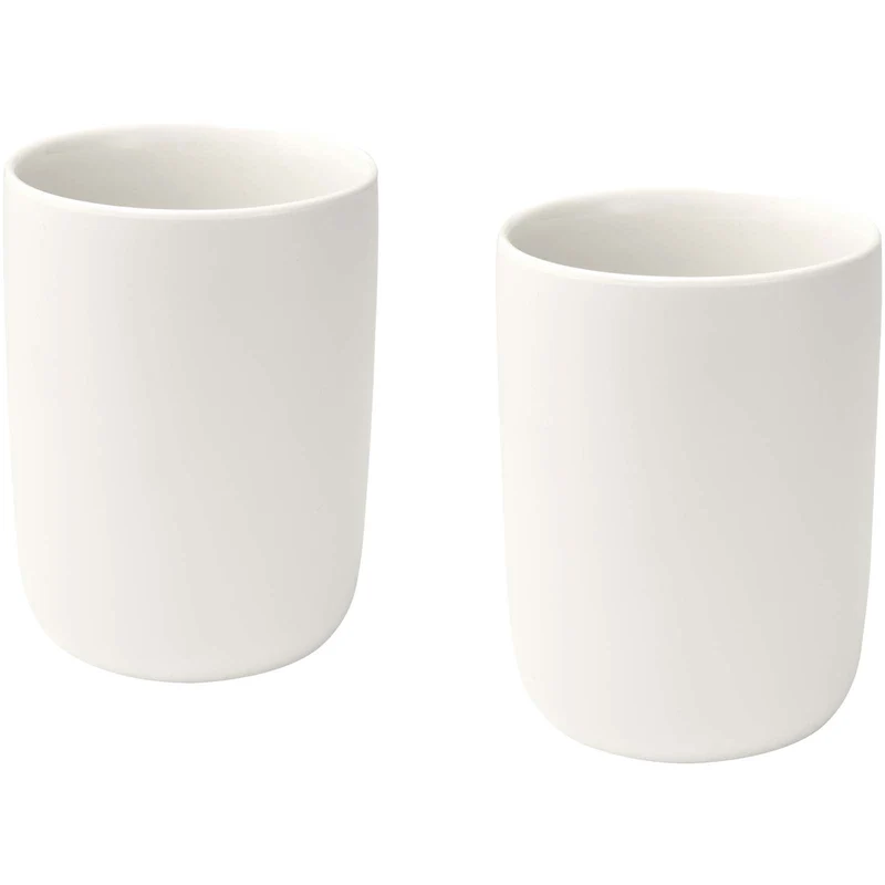 Set di 2 bicchieri in ceramica con finitura opaca da 350 ml Male