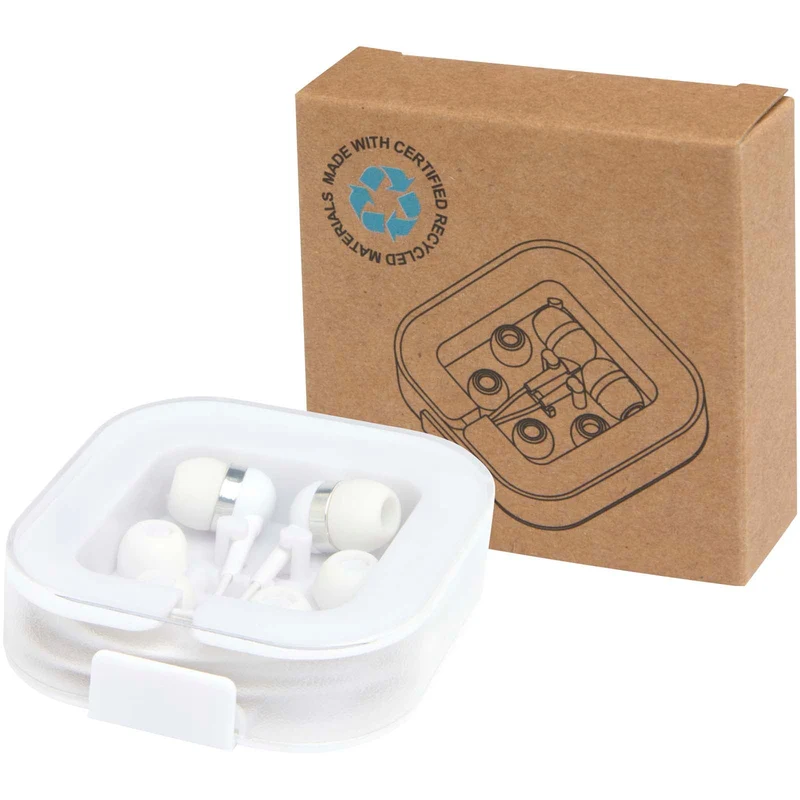 Cuffie tipo C cablate con astuccio in plastica riciclata Baekdu