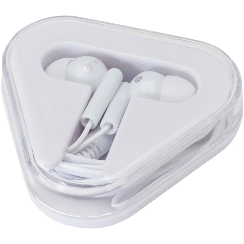 Auricolari con astuccio in plastica riciclata Rebel