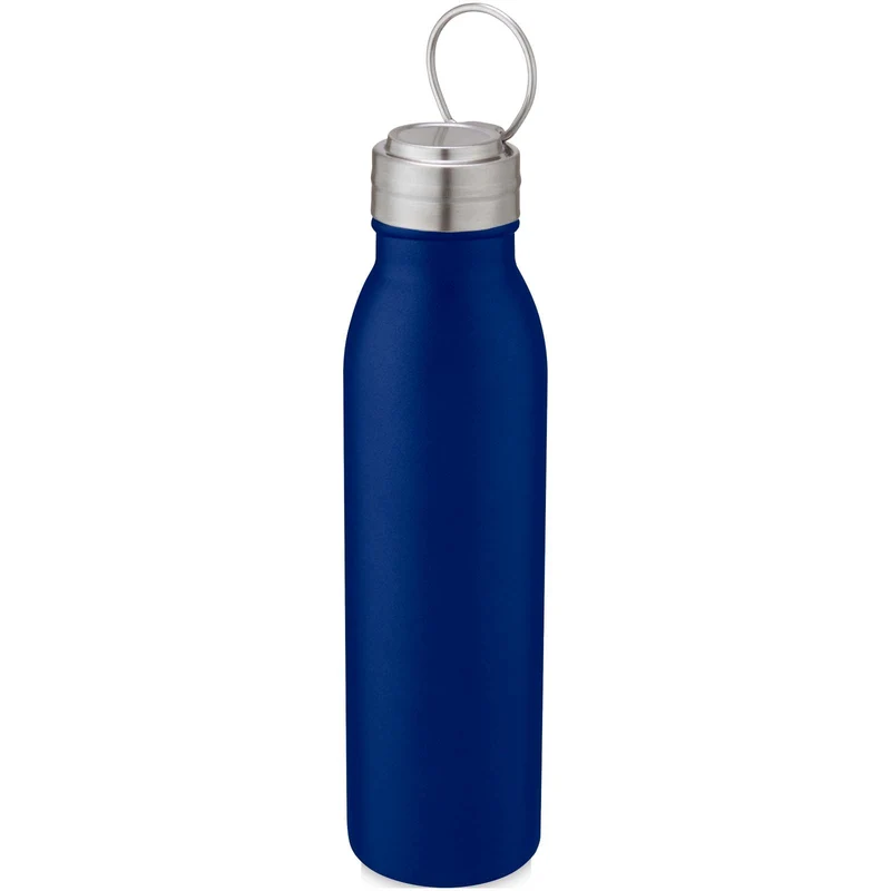 Borraccia sportiva Harper da 700 ml in acciaio inossidabile con anello in metallo