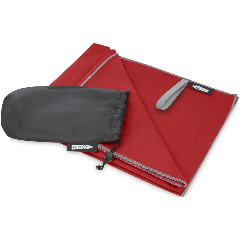 Asciugamano Pieter ultra leggero e ad asciugatura rapida in PET riciclato 130 x 80 cm