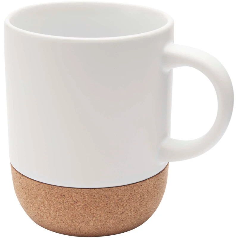 Tazza per stampa a sublimazione in ceramica da 300 ml con dettagli in sughero Billie