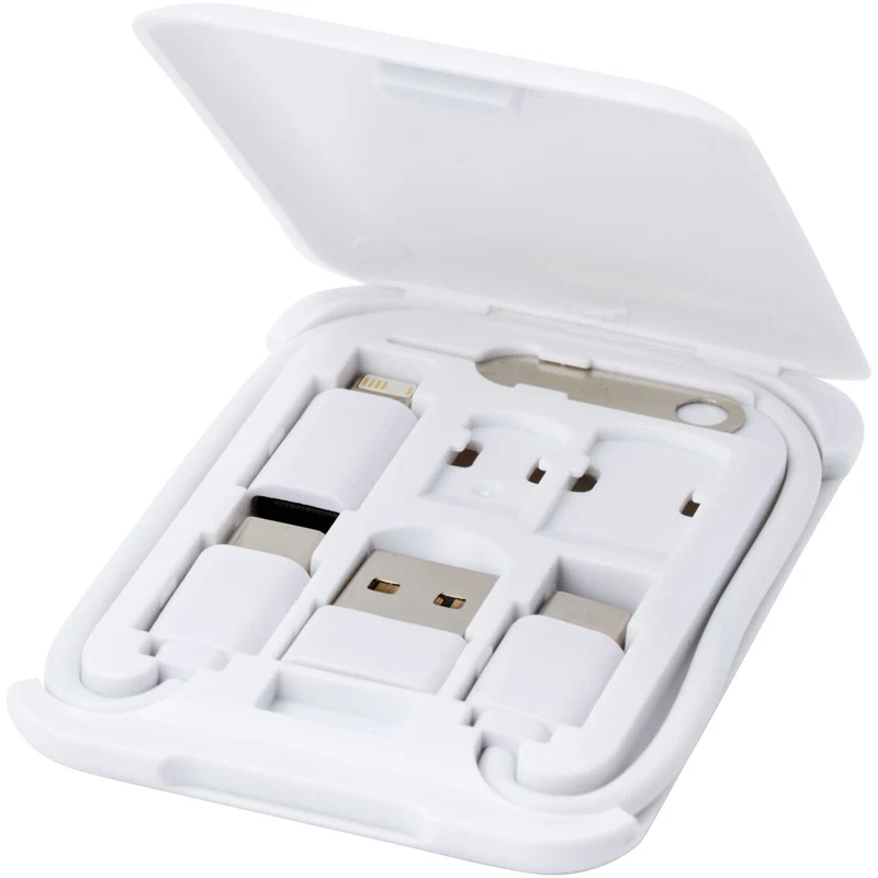 Cavo di ricarica modulare in plastica riciclata con supporto per telefono Savvy