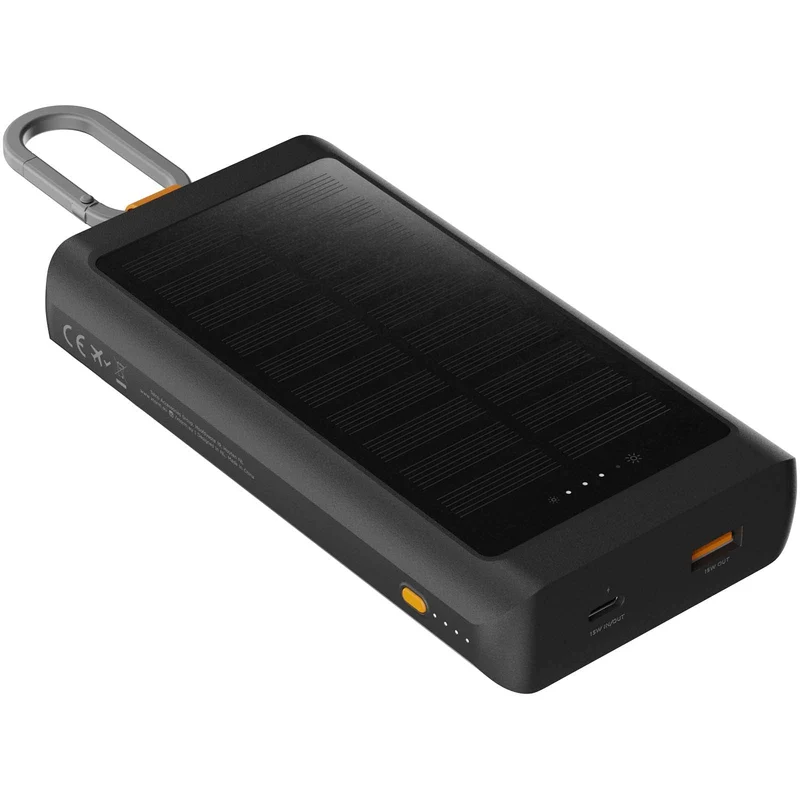 Power bank a energia solare da 10.000 mAh 15 W con luce Xtorm XG2S101 Go2
